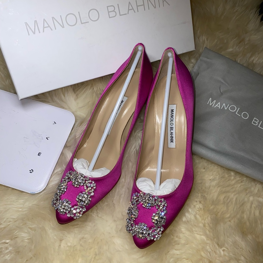 New authentic Manolo Blahnik hangisi pumps - Picture 8 of 14
